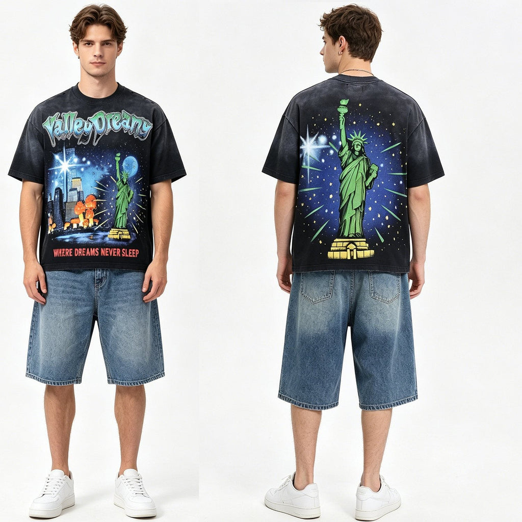 Valley Dreams Statue of Liberty Graphic T-Shirt