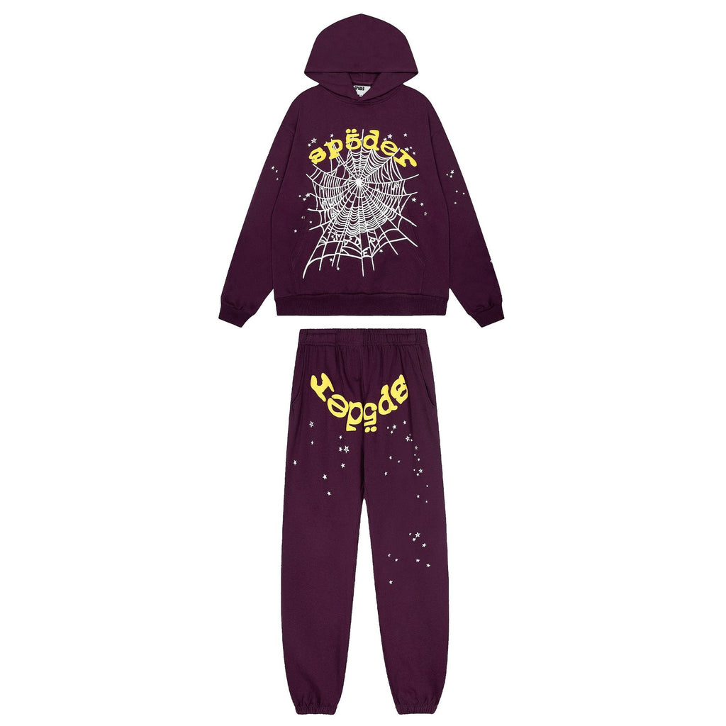 Sp5der Spiderweb Star Graphic Hoodie & Sweatpants Set